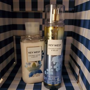 Bath & Body Works Key West coconut water & melon Body lotion & fragrance mist